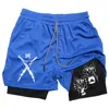 Men's Compression Shorts Anime Demon Slayer Print Beach Shorts Gym Fitness Running Quick Dry Short Pants Summer Print Sportswear 2