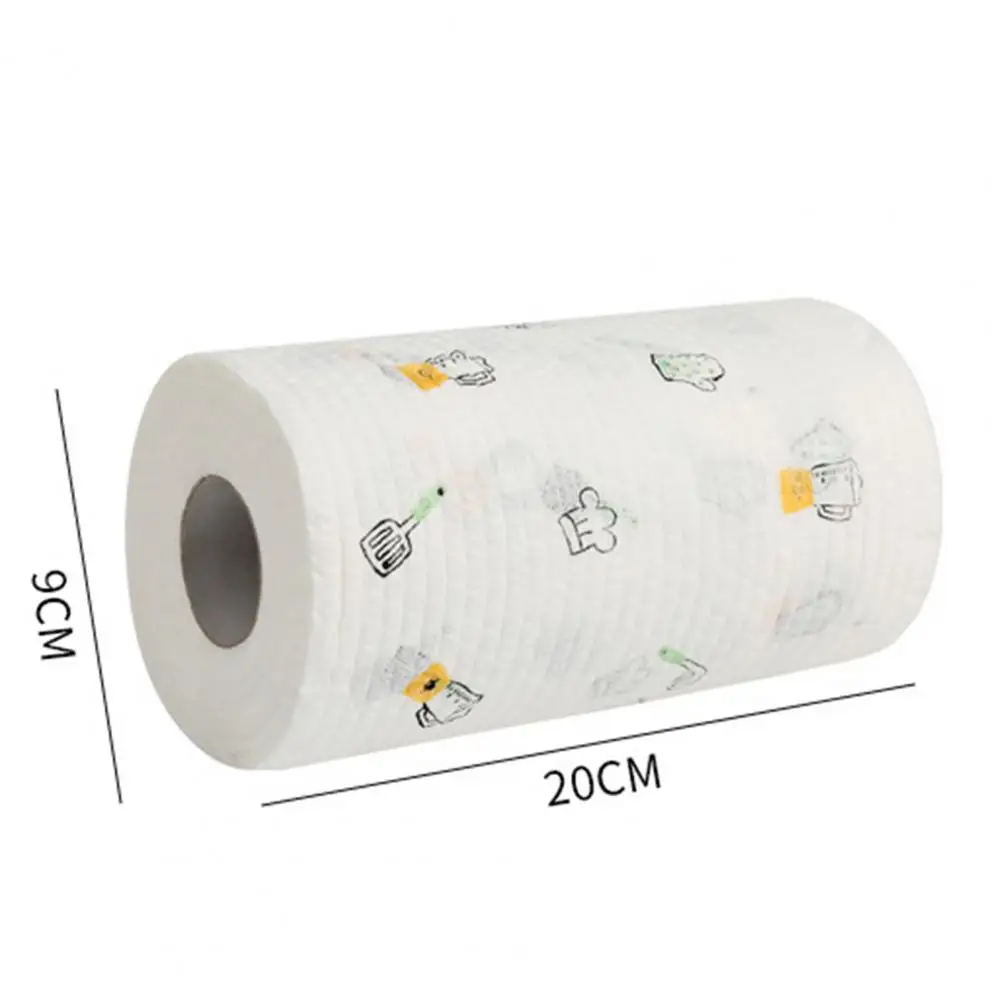 Food Grade Kitchen Paper Towel Roll Dual Use Dishwashing Cloth