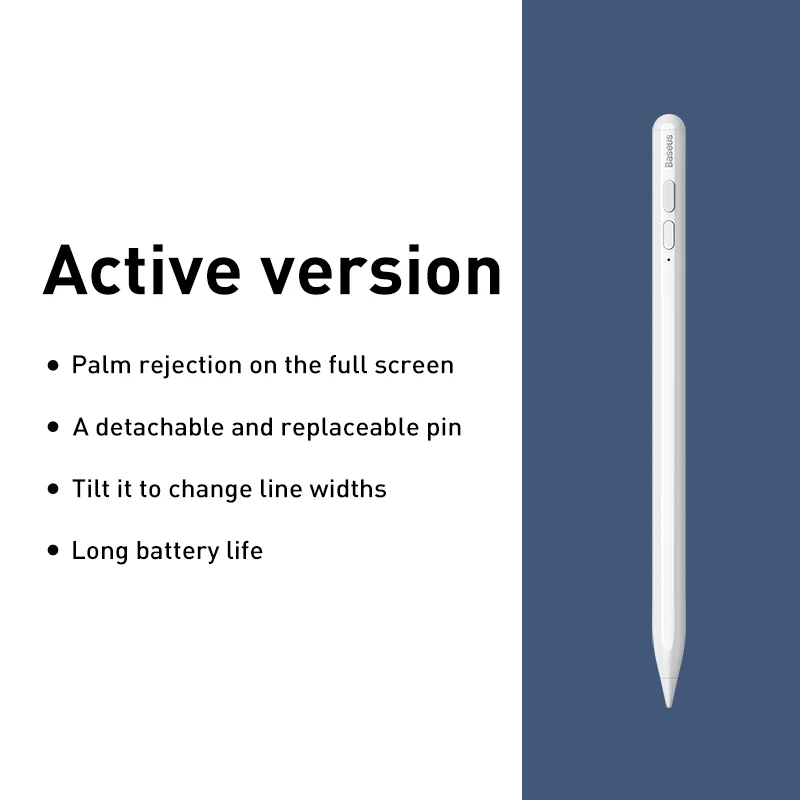 thumbnail image 1 of Lápices ópticos Baseus para iPad Apple Pencil de segunda generación con carga inalámbrica magnética Bluetooth y rechazo de palma sensible a la inclinación, 1 of 5