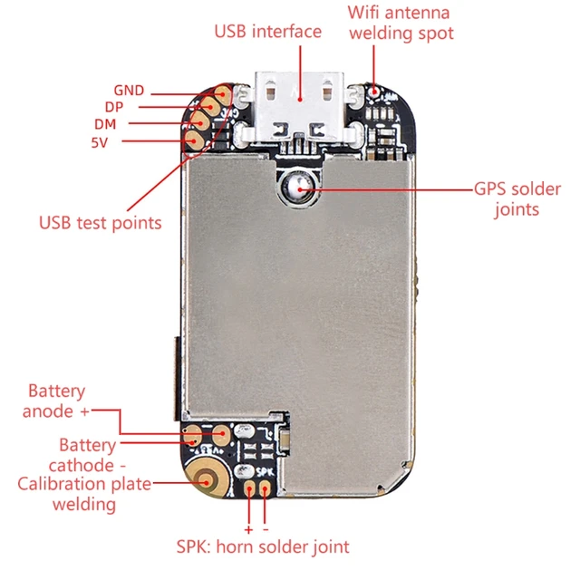 Mini GPS Tracker ZX905 2G + 4G Chip LTE CAT-1 Tracking PCBA GPS 