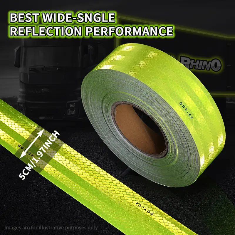 Car Truck Reflective Safety Tape Warning Night Light Waterproof Trailer Reflector Sticker For Car Truck Warning Safety - Image 13