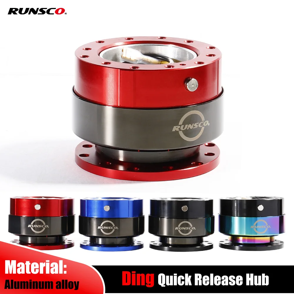 

Steering Wheel Ding Sound Quick Release Hub Adapter Snap Off Boss Kit JDM Car Accessories Universal-Runsco