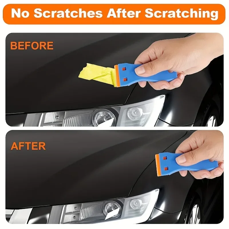 Car Sticker Remover 1Set Car Sticker Remover Multipurpose Plastic Small Paint Automotive Film Applying Tool Household Glass Cleaning Scraper