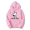 American Cartoon Comics Snoopy Hoodie Women Man Pullover Tops Spring Autumn Men  2024 New Casual Couple Sweatshirt Clothing 1
