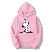 American Cartoon Comics Snoopy Hoodie Women Man Pullover Tops Spring Autumn Men  2024 New Casual Couple Sweatshirt Clothing 1