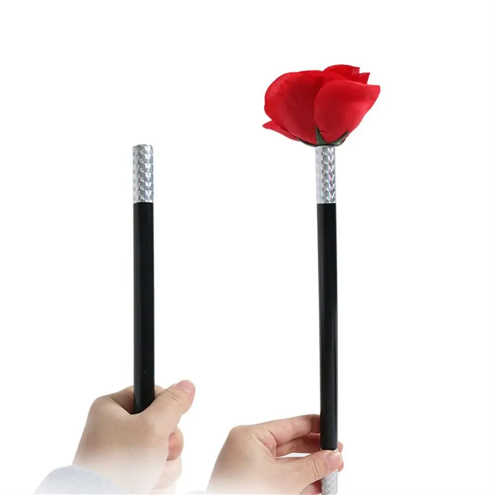 

Close Up Stick To Rose Gimmicks Props Street Stage Flower Magic Tricks Party Performance Wand Rose Magic Props Children Gift