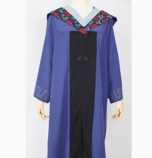박사 가운 학업복 의사 졸업식 파란색 가운 학교 학생복