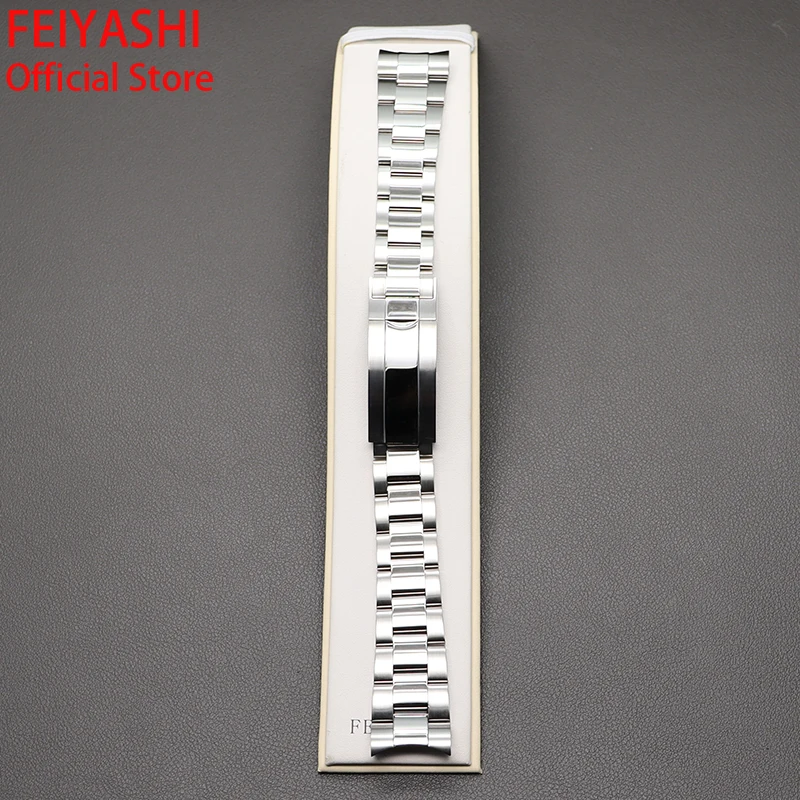 20mm Bracelet 316L Stainless Steel Men's Watch Strap Watchband Parts Wristband For Daytona Oyster Perpetual Submariner 40mm Case