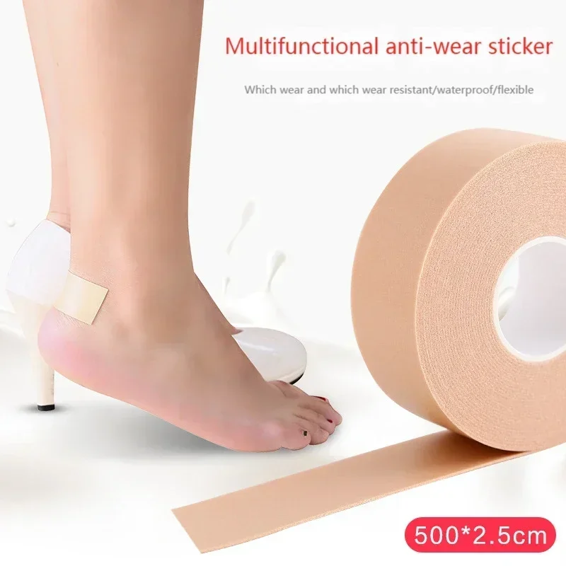 Heel protector heel protector pads shoe repair stickers heel cushion protector heel protector patches shoe stickers 4.5M Silicone Gel Heel Sticker Protector Foot Care Shoe Pads Insole Pain Relieve Tapes Anti-friction High Heel Feet Pads Sticker