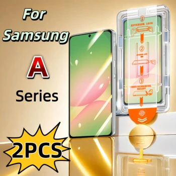 2PCS HD Tempered Glass Screen Protector For Samsung Galaxy S26 S24 S25 Ultra S22 S21 Plus A25 A15 A35 A34 A53 A54 A55 A73 A72 5G 1