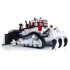 40KG 1/14 RC Metal Hydraulic Bulldozer D11T Remote Control Heavy Machine Radio Controlled Dozer Model Smoke Motor Battery PL18EV 5