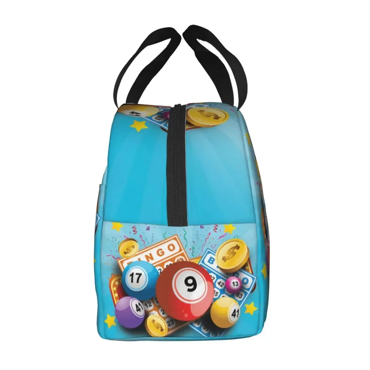 Hot Game Bingo Lunch Box Women Waterproof Cooler Thermal Food Insulated Lunch Bag Kids School Children Resuable Picnic Tote Bags