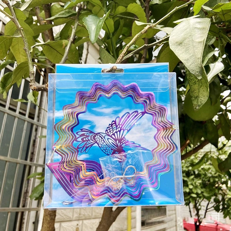 3D Bird Wind Spinner Hanging-Ornament for Indoor Outdoor Garden Yard Decoration Thanksgiving Birthday Party Favor 87HA 6
