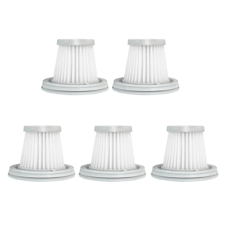 цена 5Pcs For Mijia Vacuum Cleaner Part HEPA Filter For XIAOMI Handy Vacuum Cleaner SSXCQ01XY Mini Wireless Washable Filter