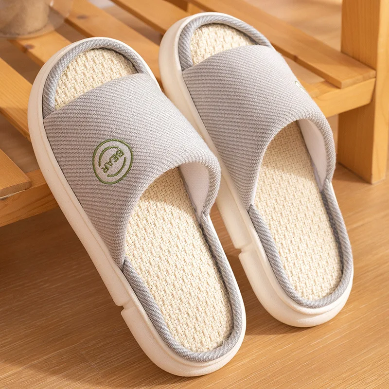 Breathable Open Toe Slippers - Non-Slip Indoor Slides for Men and Women