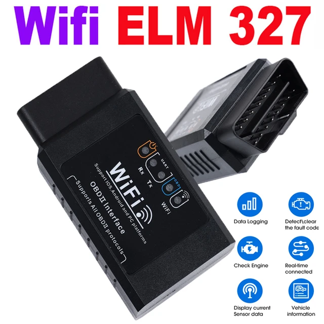 ELM327 WIFI OBD2 WIFI ELM327 V 1.5 Scanner for iPhone IOS Android Auto OBDII  Scan Tool OBD 2 ODB II ELM 327 V1.5 WI-FI ODB2 - AliExpress