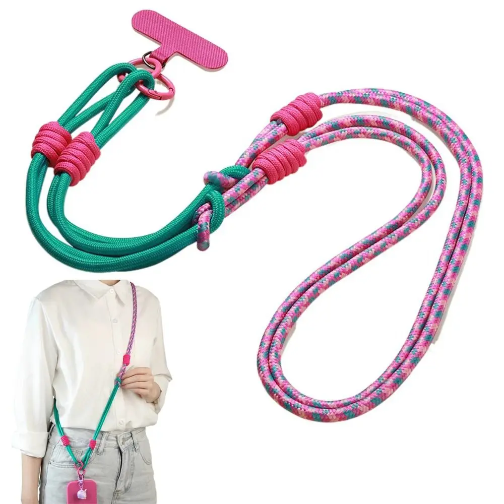 Multifunctional Adjustable Mobile Phone Pendant Nylon Portable Long Rope Hanging Neck Personalized Woven Lanyard