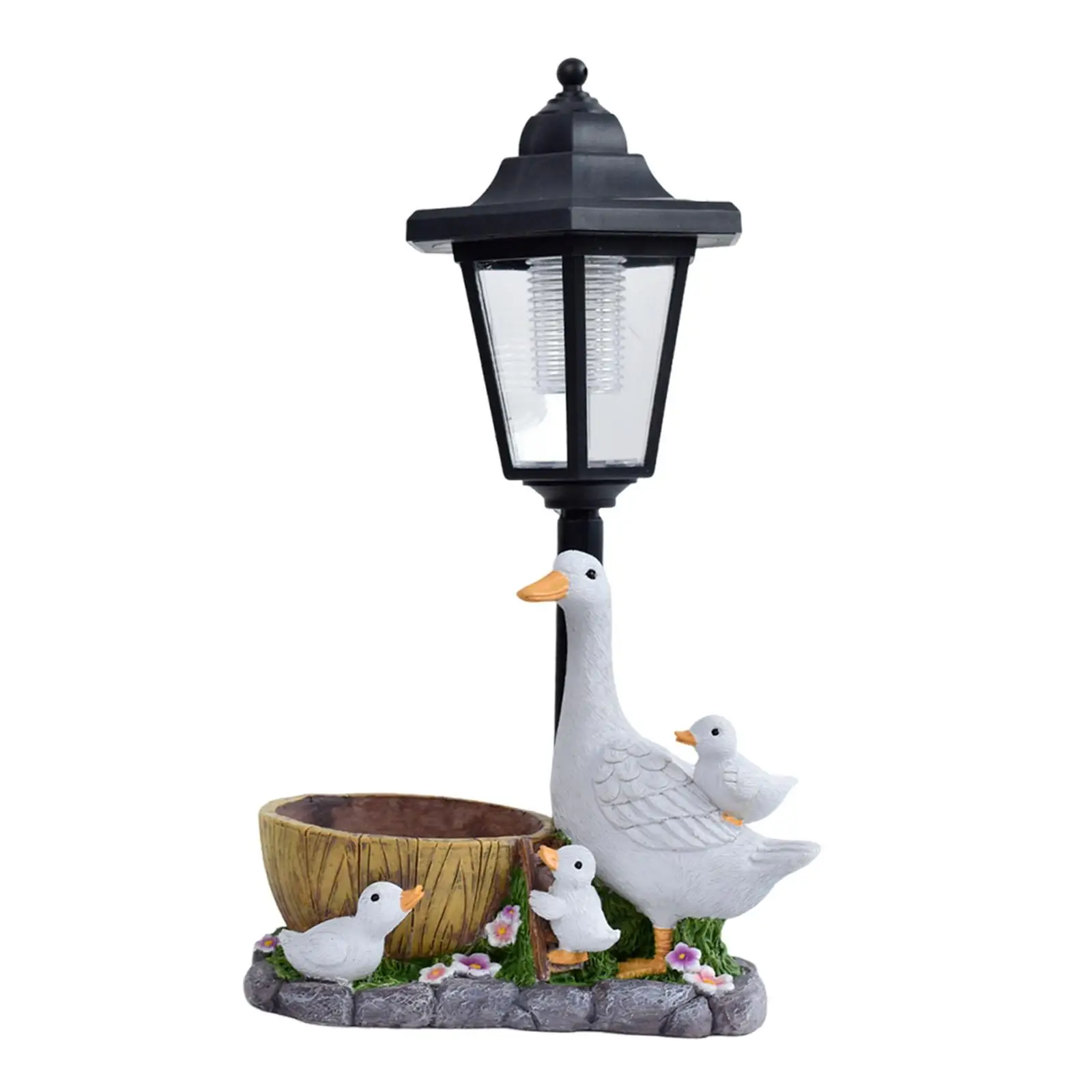 Garden Statue with Solar Lights Figurine Stylish Gift Crafts Flower Pot Resin Sculpture for Outside Yard Patio,Lawn Courtyard Garden Statue with Solar Lights Figurine Stylish Gift Crafts Flower Pot Resin Sculpture for Outside Yard Patio,Lawn Courtyard