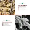 7ft Pre-lit Artificial Christmas Tree Snow Flocked Full Prelighted Xmas Tree with 1687 Branch Tips,450 LED Light 8 Modes 4