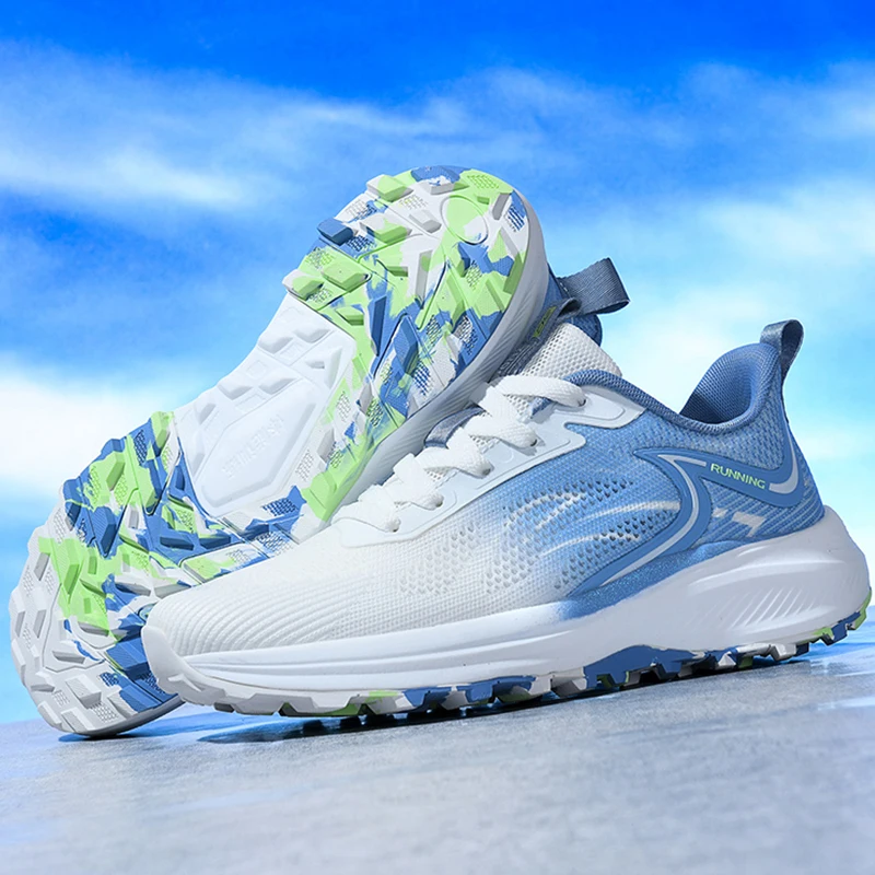 Autumn Men's Sneakers Fashionable Outdoor High Elasticity Grip Anti Slip Running Shoes Warm and Comfortable Youth Training Shoes 2