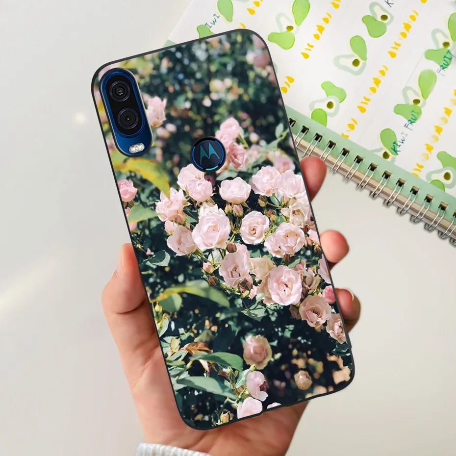 Cute Flower Cat Painted Soft Silicone Phone Case Cover