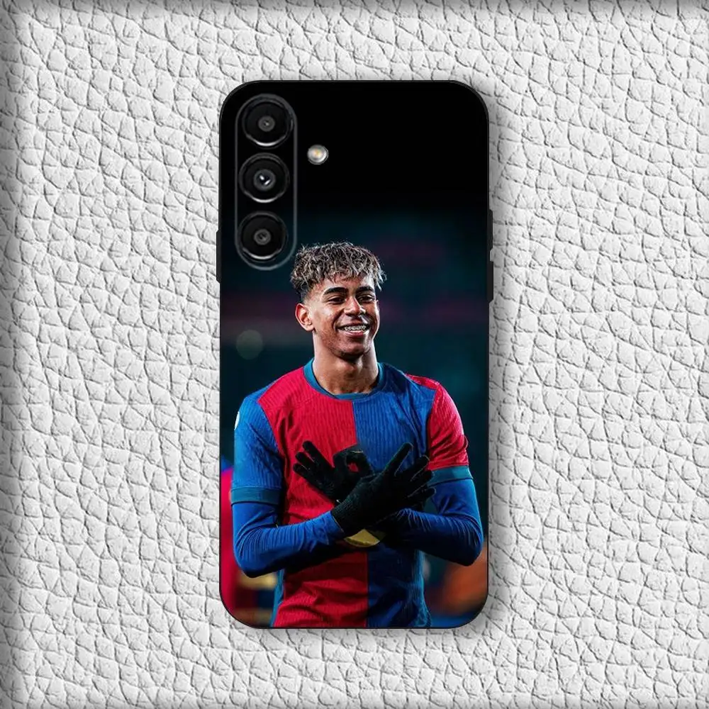 Sleek Black Soft Cover Phone Case by L-Lamine Yamals