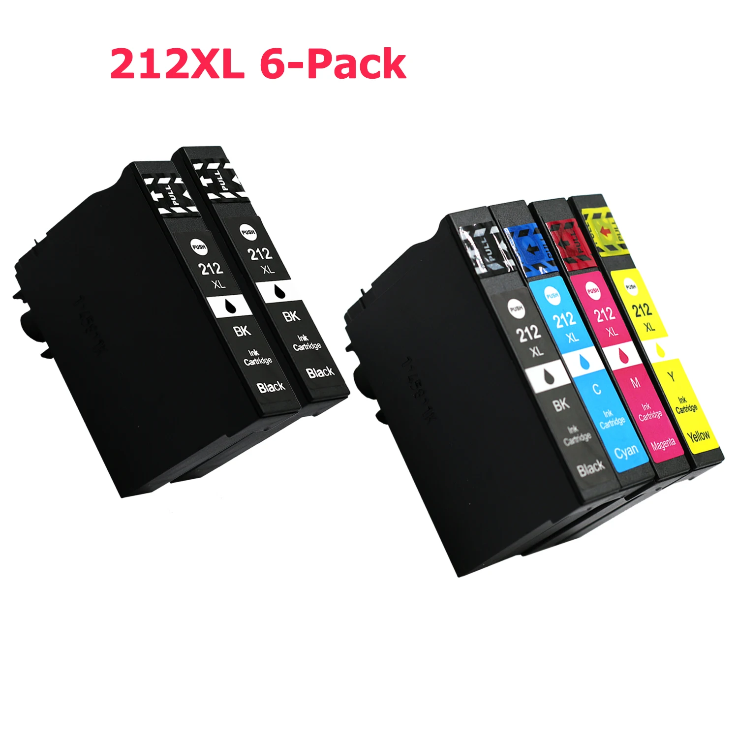 

212 212XL Remanufactured Ink Cartridge for Epson 212XL T212XL to Use with Expression XP-4100 XP-4105 Workforce WF-2830 WF-2850