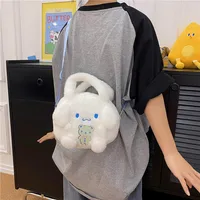 Kawaii Sanrio Plush Bag Kuromi Backpack Anime Melody Cinnamoroll Plushie Handbags Pochacco Cartoon Stuffed Bag for Girls Gifts 4