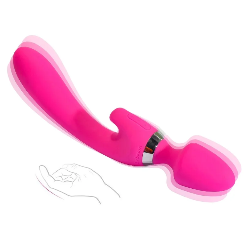 Vibratore A Doppia Testa Di Ricarica Usb Per Le Donne Stimolazione Del Clitoride Maturatore Femminile Prodotti Erotici Per Adulti Prodotto Sexy Negozi