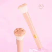 1pc New Cat Paw Blush Brush With Storage Box, Professional Makeup Tool Suitable For All Skin Types 2