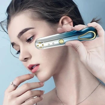 Advanced Skin Whitening and Anti-wrinkle Electronic Pulse Massager for Personal Care - RF Eye Massage Instrument with Manual EMS 1