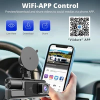Caméra de tableau de bord WiFi pour voiture, 3 caméras FHD 1080P, enregistreur vidéo, 3 canaux, vue avant et arrière, Vision nocturne, boîte noire DVR pour la sécurité des véhicules 2