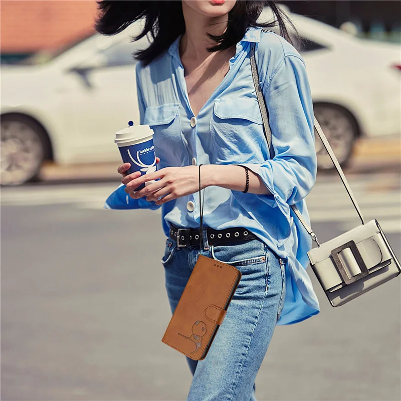 Premium Flip Leather Phone Case with Magnetic Closure and Card Holder