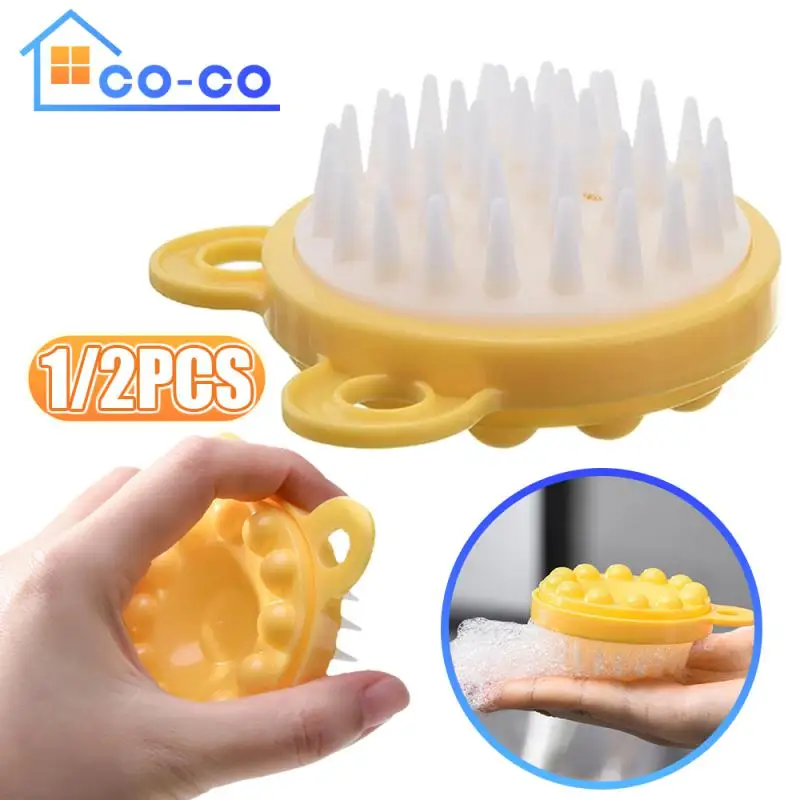 

Massage Comb Round Scalp Massager Unfading Plastic Bathing Hair Scalp Comb Bathing Tool Head Skin Shampoo Brush Bathroom Product