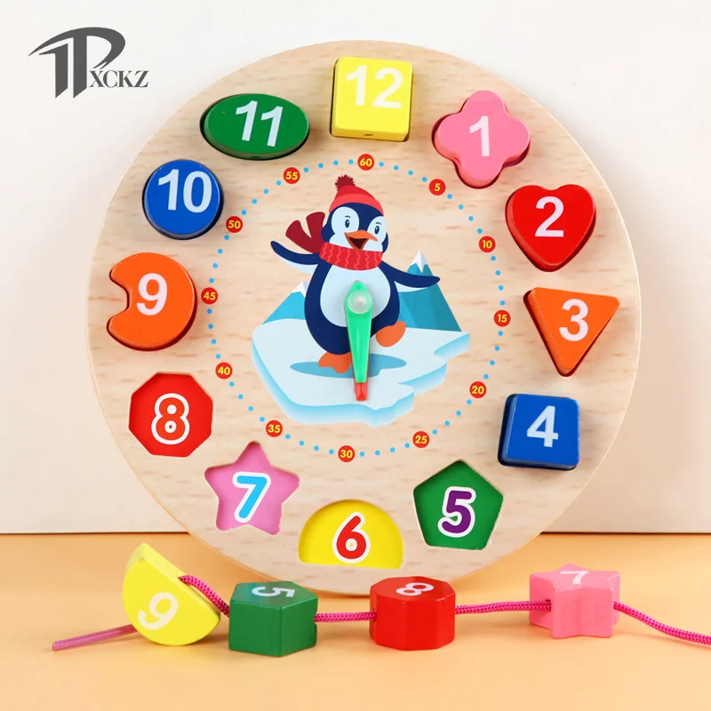 

Montessori Wooden Toys For Babies 1 2 3 Years Boy Girl Gift Baby Development Games Wood Puzzle For Kids Educational Learning Toy