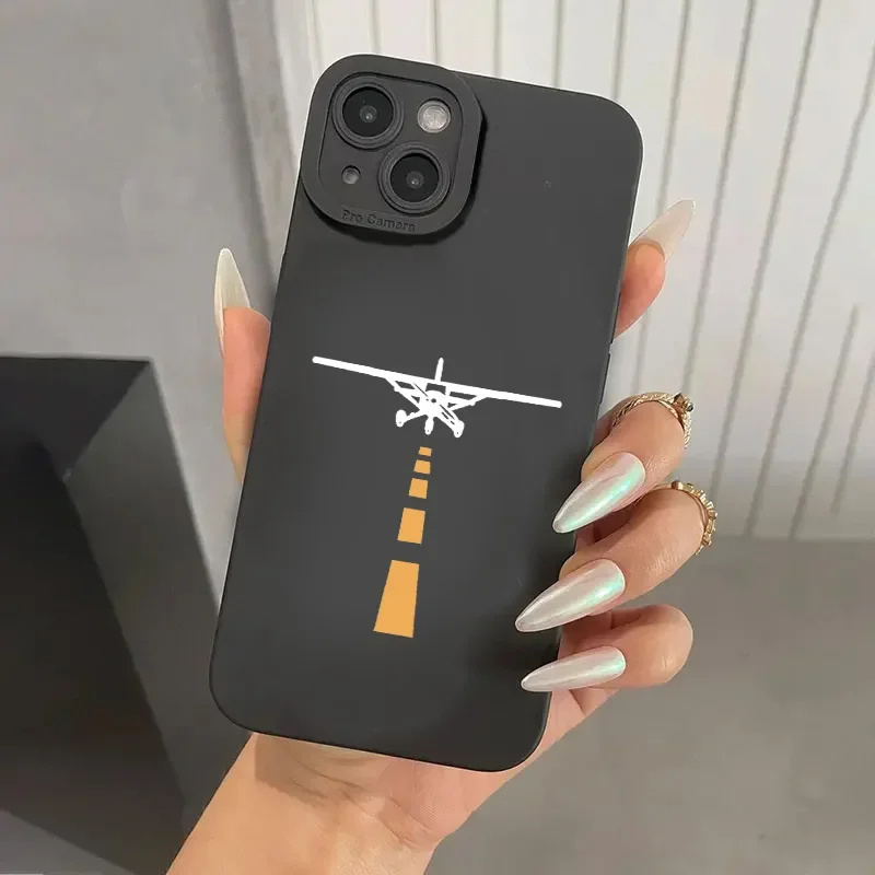 thumbnail image 1 of Funda de teléfono con patrón de avión de primera calidad para iPhone 16 15 Pro Max Fundas para iPhone 14 13 12 11 Pro XS Max XR 7 8 Plus Funda de silicona suave, 1 of 5