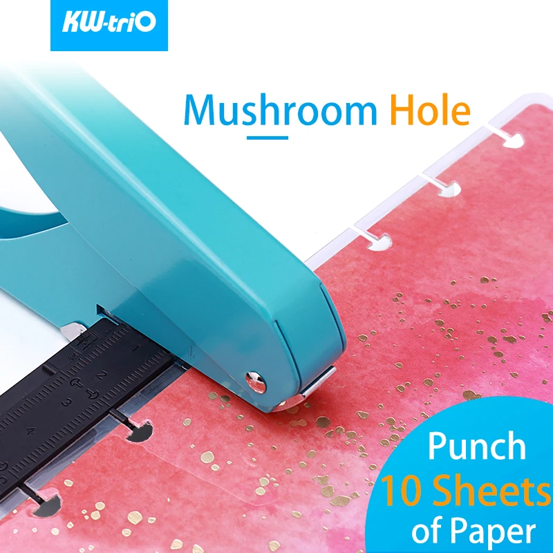 KW-triO DIY Round Hole Punch Set 3-hole/6-hole Punch Colorful