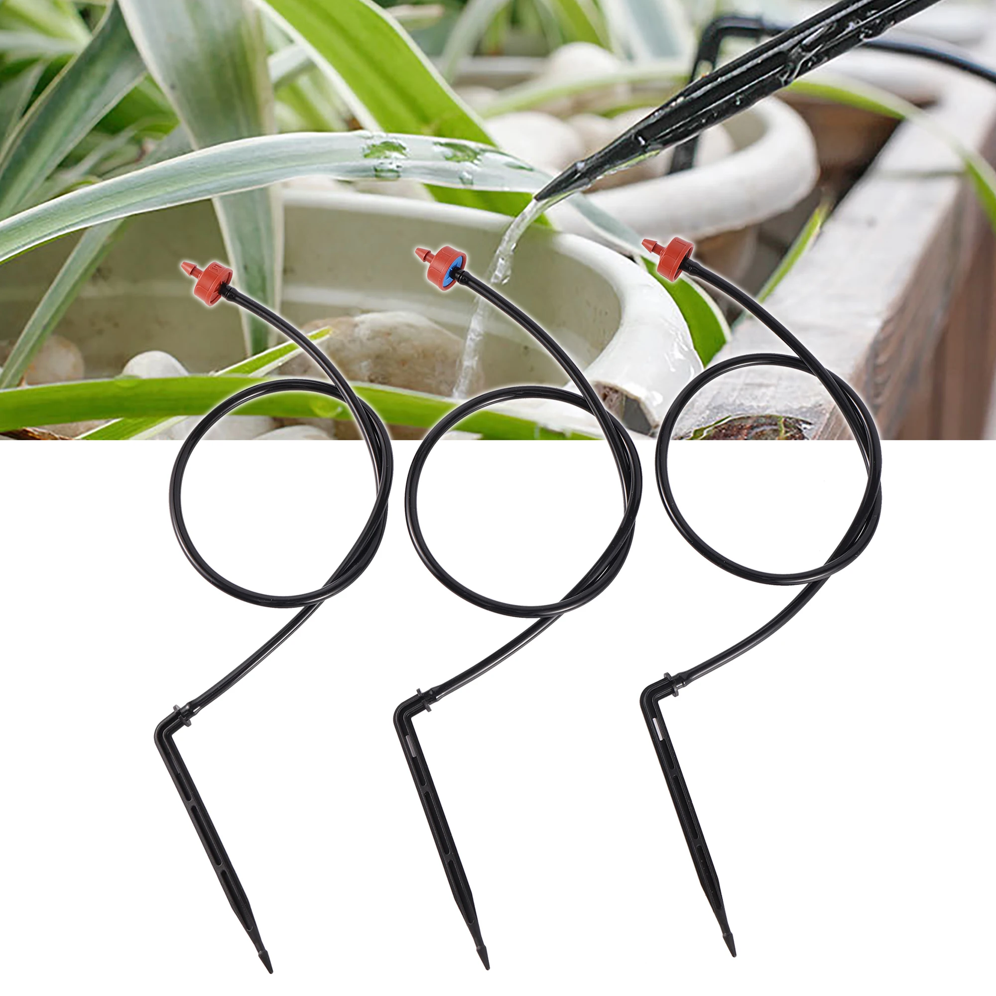 

10pcs Greenhouse Curved Arrow Drip Irrigation Kit 2L/4L/8L Boosted Drip Arrow Dripper Flower Vegetable Bonsai Watering Dripper