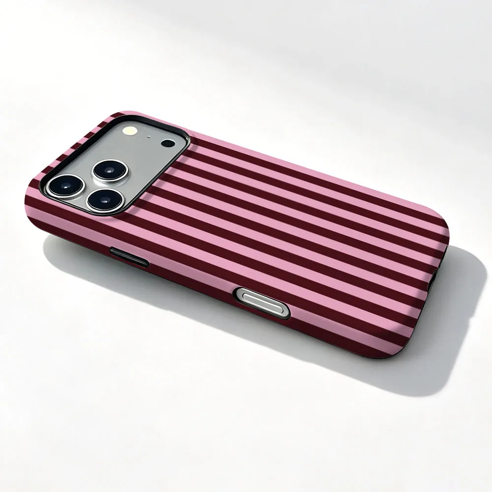 Magnetic Stripe Print Phone Case with 2-in-1 Design