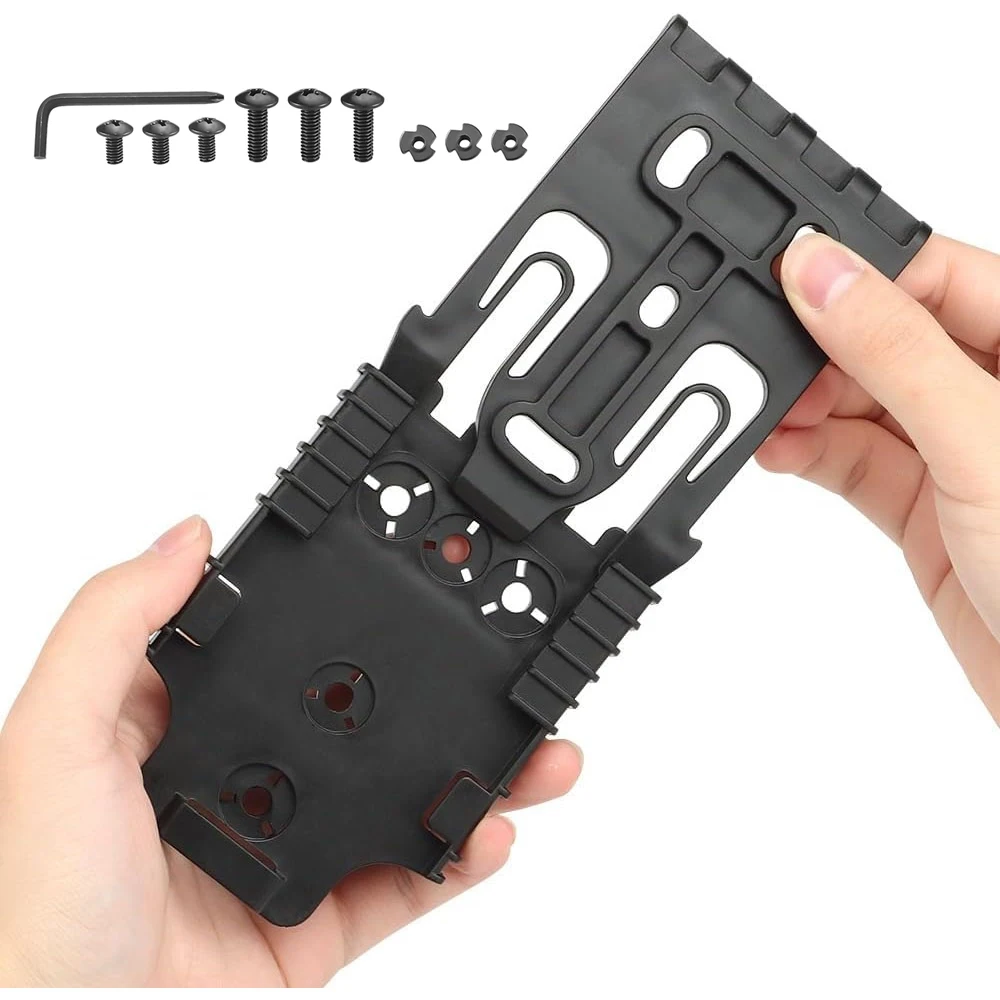 Enhanced Metal Modular Holster Adapter with Tactical Quick Release System