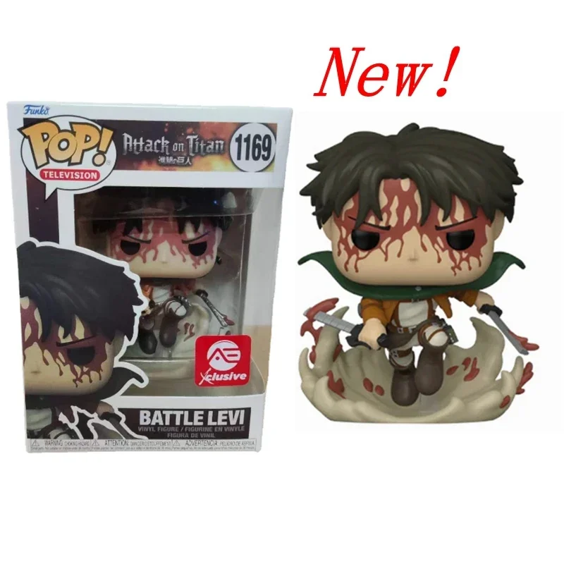 2024 Il Più Nuovo Attacco Funko Pop Su Titan Series #1169 Battle Levi Action Figure Toy Collection Gifts