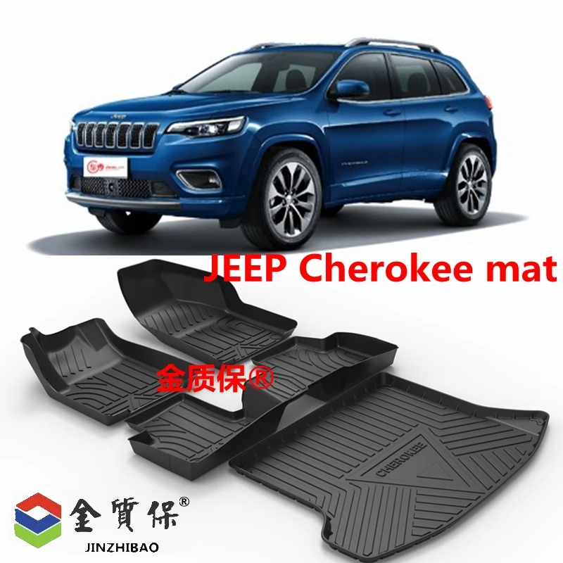 

Подходит для Jeep Cherokee, автомобильный коврик, любой погоды, TPO, коврик для ног, подходит для Cherokee, водонепроницаемый коврик для багажника