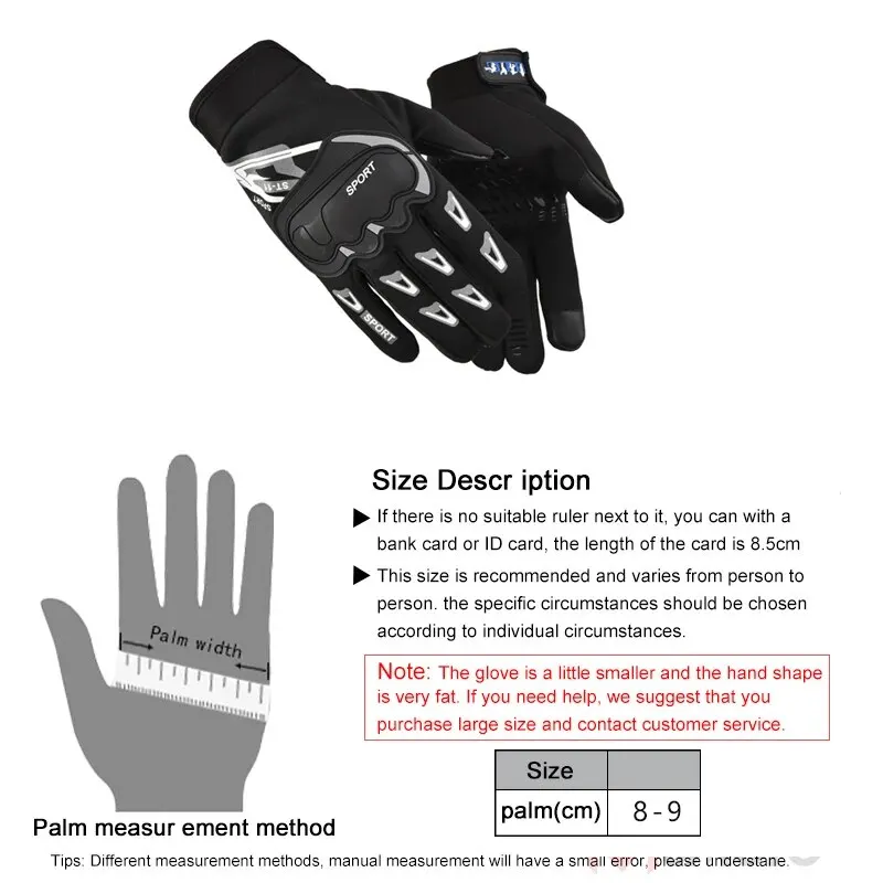 Motorcycle Gloves Summer Mesh Breathable For Men Women Touch Screen Motocross