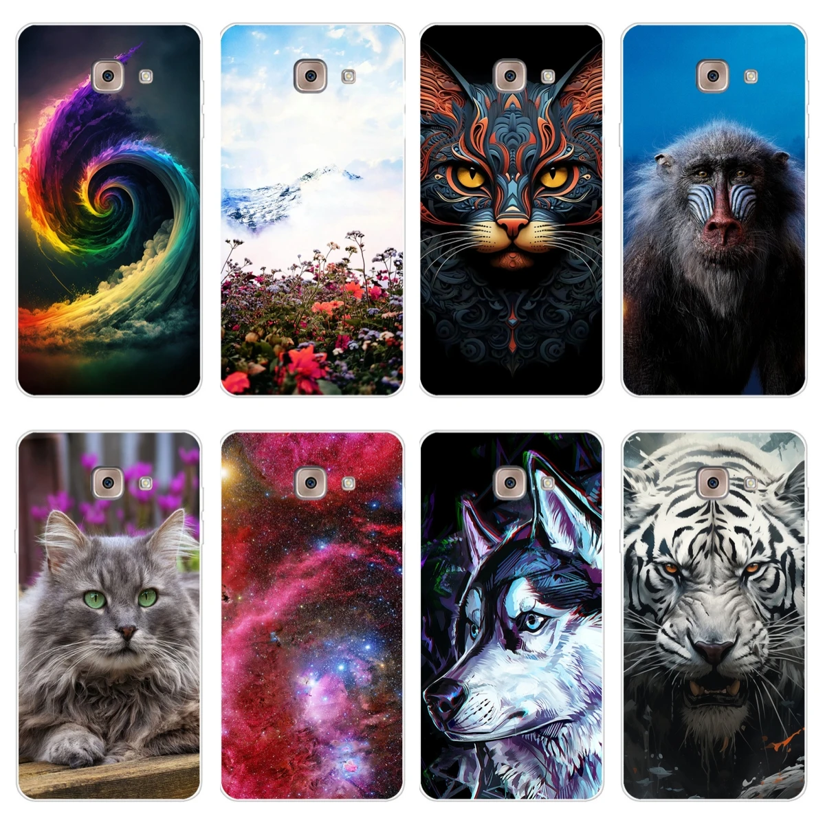 Per Samsung Galaxy J7 Max Mobile Phone Shell Stores Flower Per Galaxy J7 Max Mobile Pouch Cover Borse Per Cellulare