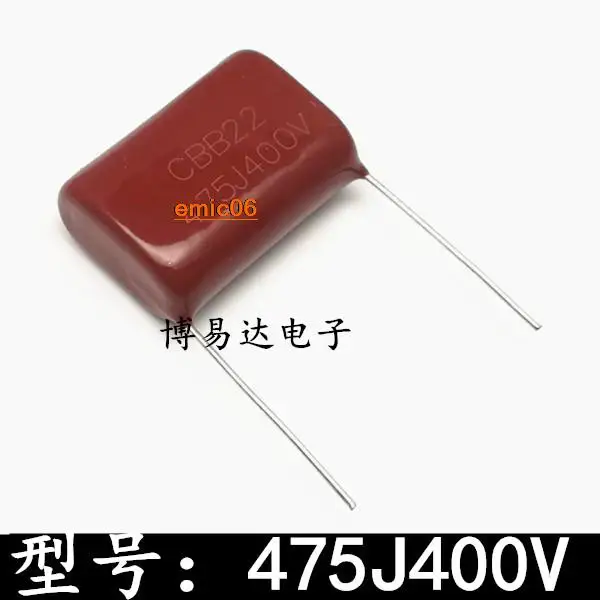 

10pieces Original stock CBB400V475J 400V4.7UF 475J400V 25MM P25