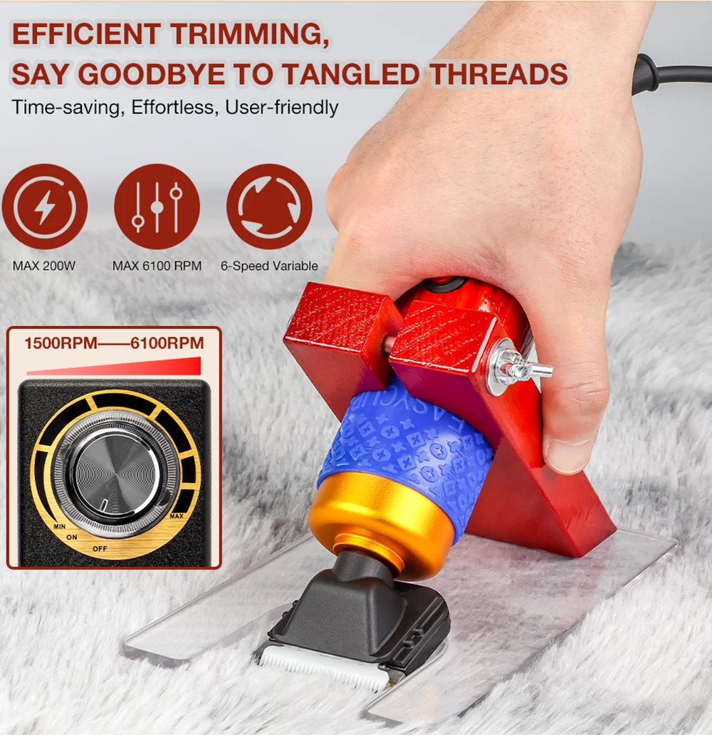 200W Electric Scissors, 110V-220V Carpet Trimmer, Animal Scissors, Tufted Electric Scissors, Home Pet Hair Clipper Set, Tools