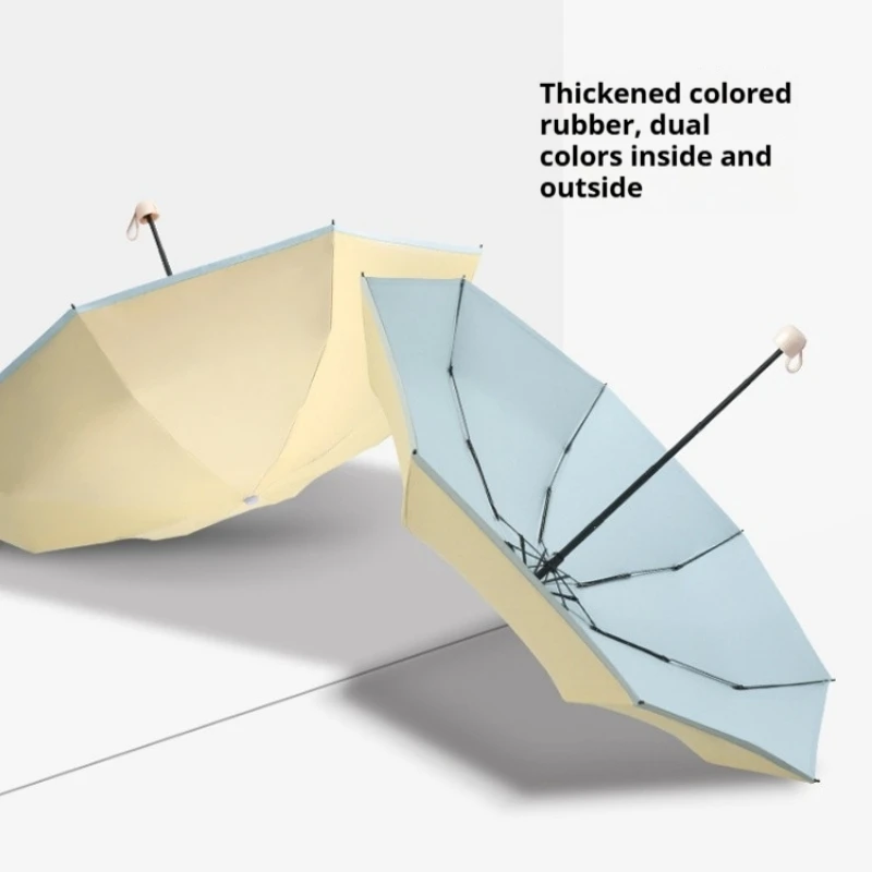 Colorful Portable Sunshade Umbrella with Capsule Design and Rubber Coating