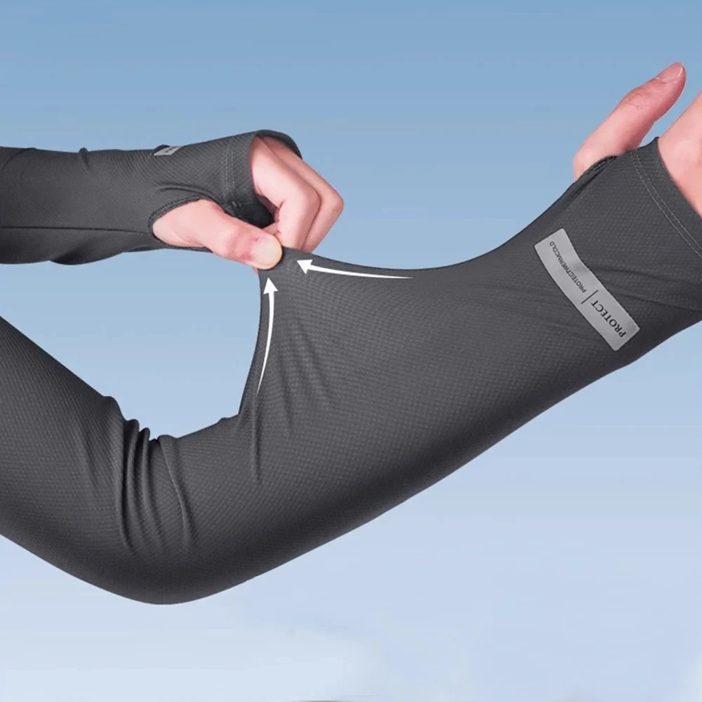 Sunscreen Arm Sleeves UV Protection Ice Sleeves Summer Sun Protection Outdoor Cycling Driving Sweat Absorbent