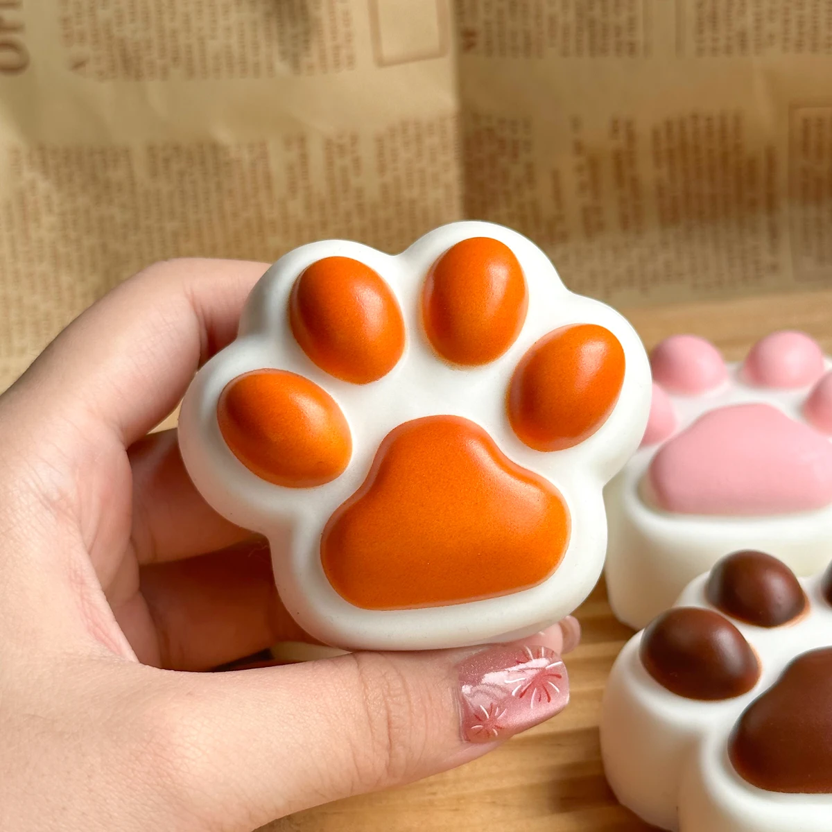 Cat Paw PU Slow Rebound Toys Decompression Toys 1Pc anti pressure toys