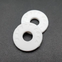 Premium Rubber Guitar Strap Locks - Secure Fastening, Perfect Musician's Gift (2 - Pack) (WHITE)